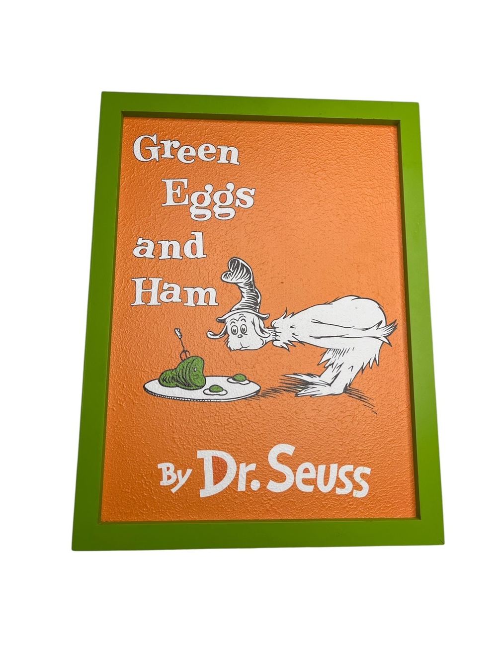 Dr. Seuss Green Eggs and Ham Wall Art - Orange & Green
